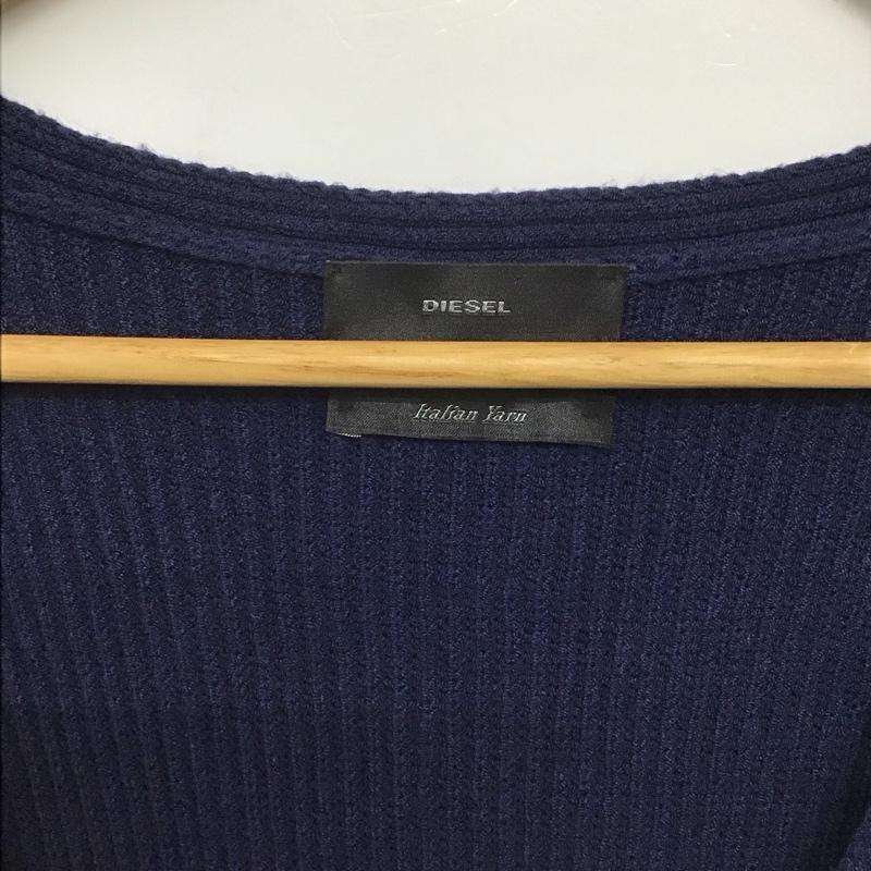 ディーゼル DIESEL カーディガン 長袖 XS 無地 紺 / ネイビー /  レディース USED 古着 中古 10143046