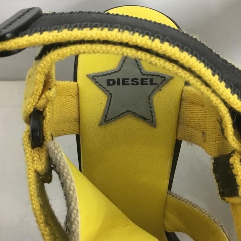 ディーゼル DIESEL サンダル サンダル ウェッジソール 38 ロゴ、文字 黄 / イエロー / X 黒 / ブラック / X ベージュ / ベージュ /  レディース USED 古着 中古 10143049