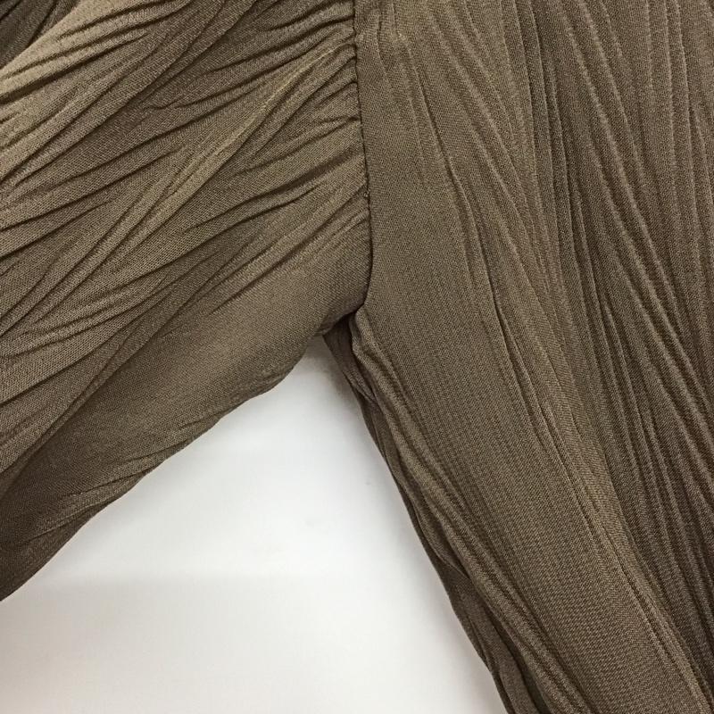 ミラオーウェン Mila Owen ワンピース ロングスカート 09WF0211409 プリーツ 1 無地 茶 / ブラウン /  レディース USED 古着 中古 10143084