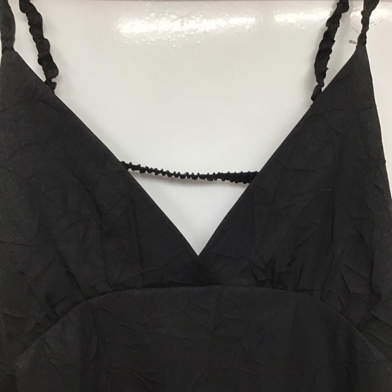 ローリーズファーム LOWRYS FARM ワンピース ロングスカート LF725009TK キャミワンピース FREE 無地 黒 / ブラック /  レディース USED 古着 中古 10143086