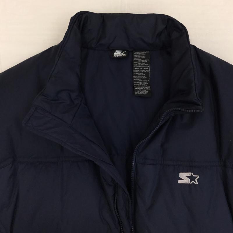 スターター STARTER ジャケット、上着 ダウンベスト 3L ロゴ、文字 紺 / ネイビー /  メンズ USED 古着 中古 10143140