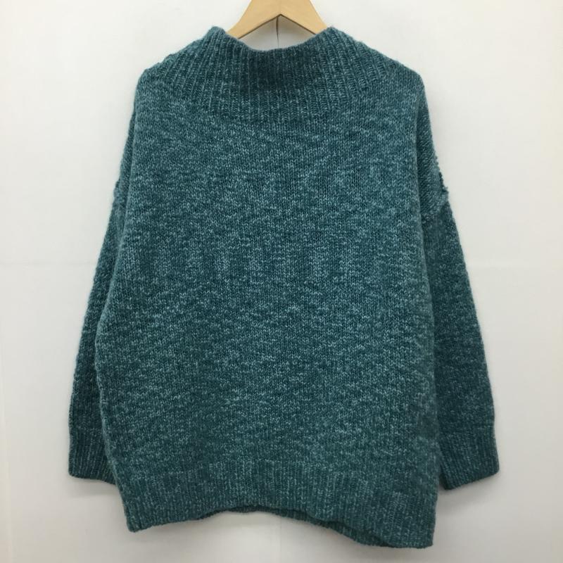 フレームワーク FRAMeWORK ニット、セーター 長袖 FREE 無地 青 / ブルー /  レディース USED 古着 中古 10143162