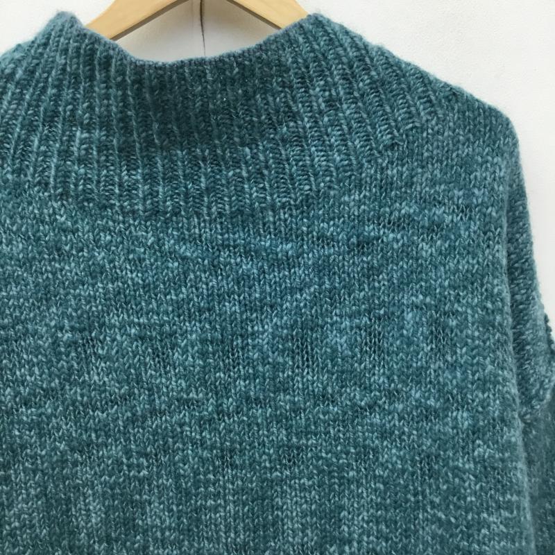フレームワーク FRAMeWORK ニット、セーター 長袖 FREE 無地 青 / ブルー /  レディース USED 古着 中古 10143162