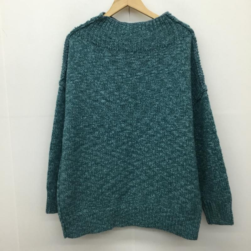 フレームワーク FRAMeWORK ニット、セーター 長袖 FREE 無地 青 / ブルー /  レディース USED 古着 中古 10143162
