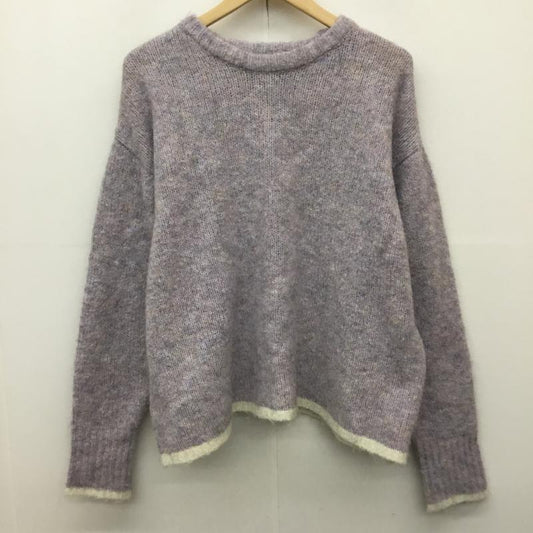 ショコラ フィネ ローブ chocol raffine robe ニット、セーター 長袖 6A37L2C1600 FREE 無地 紫 / パープル /  レディース USED 古着 中古 10143165