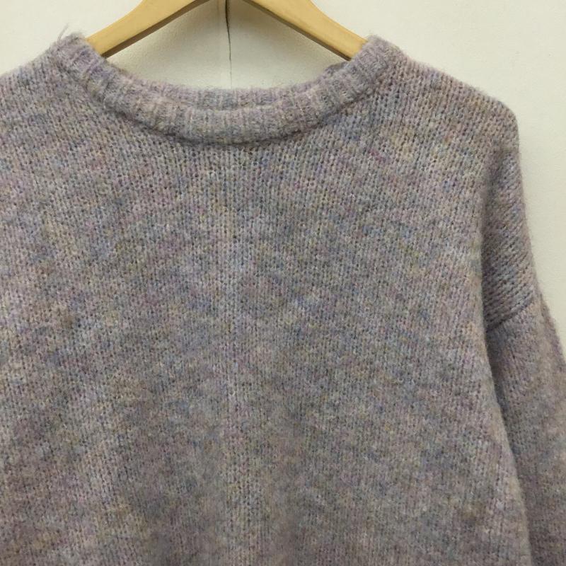 ショコラ フィネ ローブ chocol raffine robe ニット、セーター 長袖 6A37L2C1600 FREE 無地 紫 / パープル /  レディース USED 古着 中古 10143165