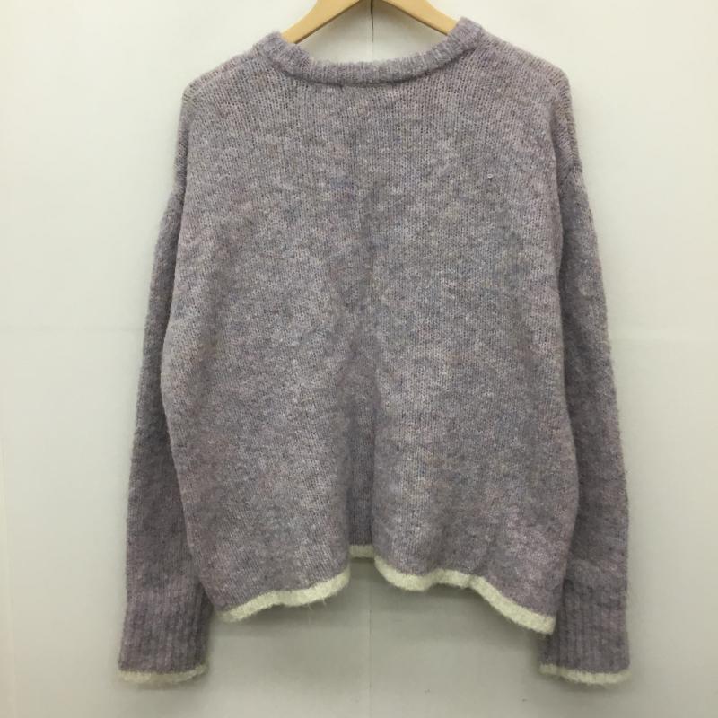 ショコラ フィネ ローブ chocol raffine robe ニット、セーター 長袖 6A37L2C1600 FREE 無地 紫 / パープル /  レディース USED 古着 中古 10143165