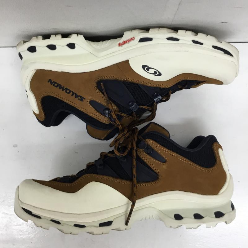 サロモン SALOMON スニーカー スニーカー 471334 XT-QUEST2 26.5cm ロゴ、文字 茶 / ブラウン / X 紺 / ネイビー /  メンズ USED 古着 中古 10143169