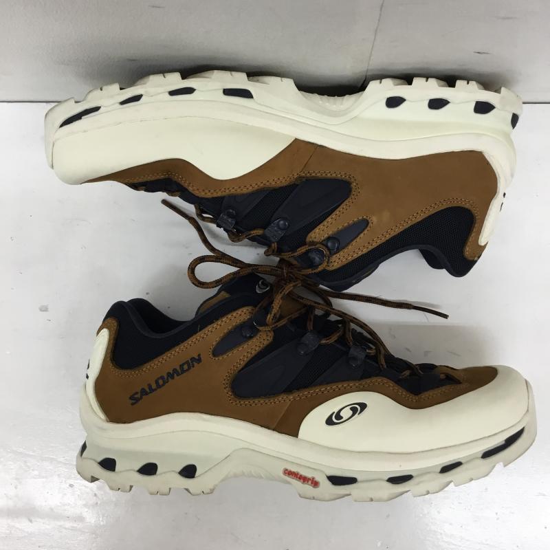 サロモン SALOMON スニーカー スニーカー 471334 XT-QUEST2 26.5cm ロゴ、文字 茶 / ブラウン / X 紺 / ネイビー /  メンズ USED 古着 中古 10143169