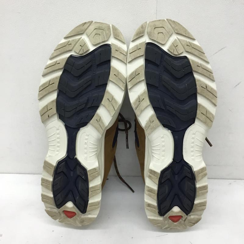 サロモン SALOMON スニーカー スニーカー 471334 XT-QUEST2 26.5cm ロゴ、文字 茶 / ブラウン / X 紺 / ネイビー /  メンズ USED 古着 中古 10143169