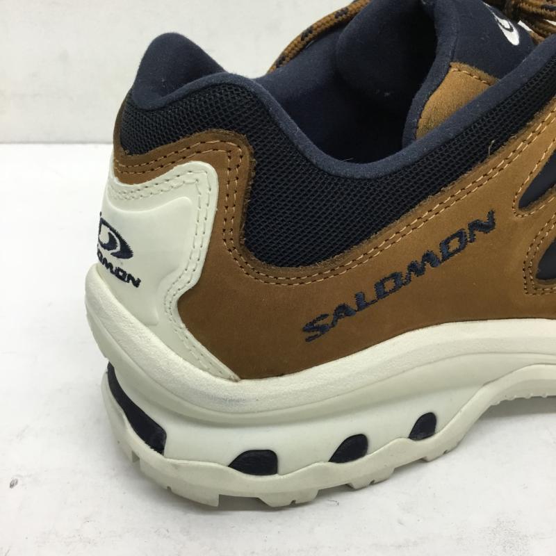 サロモン SALOMON スニーカー スニーカー 471334 XT-QUEST2 26.5cm ロゴ、文字 茶 / ブラウン / X 紺 / ネイビー /  メンズ USED 古着 中古 10143169