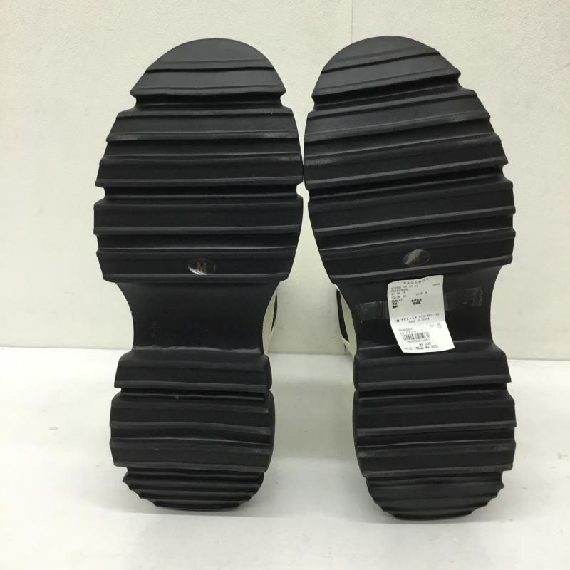 ページボーイ PAGEBOY ブーツ ショートブーツ M 無地 白 / ホワイト / X 黒 / ブラック /  レディース USED 古着 中古 10143171
