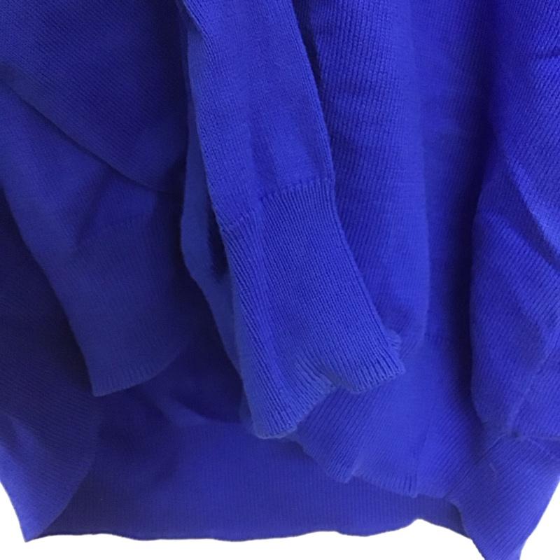ザラメン ZARA MAN ニット、セーター 長袖 長袖ニットカットソー Vネック セーター 42 無地 青 / ブルー /  メンズ USED 古着 中古 10143174