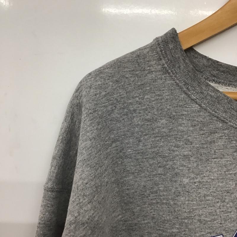 フルーツオブザルーム FRUIT OF THE LOOM トレーナー 長袖 長袖トレーナー スウェット クルーネック プルオーバー L ロゴ、文字 灰 / グレー /  メンズ USED 古着 中古 10143176