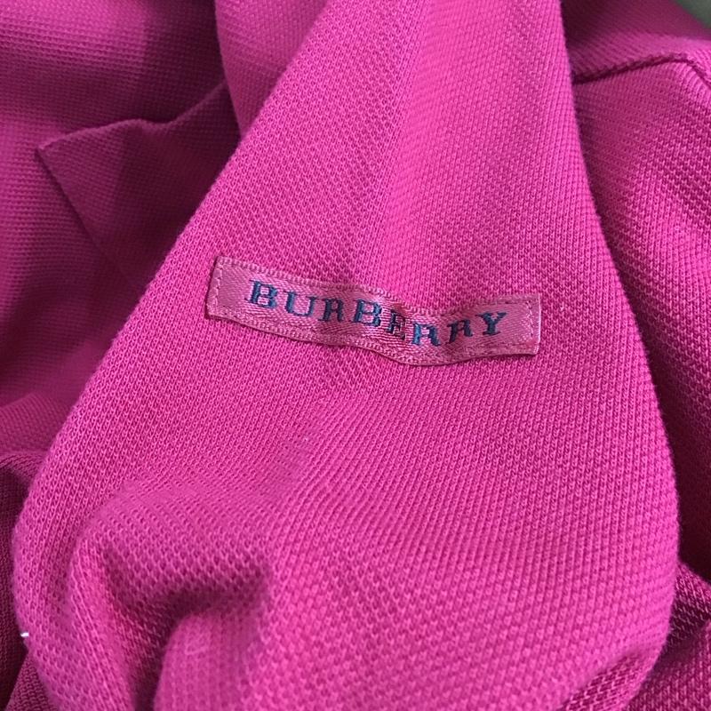 バーバリーゴルフ BURBERRY GOLF ポロシャツ 長袖 長袖ポロシャツ 長袖カットソー カラーシャツ M 無地 えんじ / ワインレッド /  メンズ USED 古着 中古 10143183