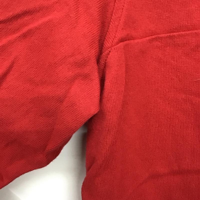 エディーバウアー Eddie Bauer カットソー 長袖 長袖カットソー ヘンリーネック ノーカラーシャツ M 無地 赤 / レッド /  メンズ USED 古着 中古 10143187