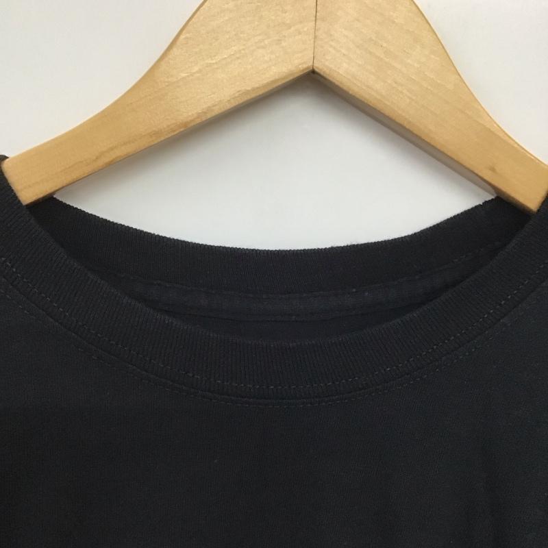 カクタスジャック Cactus Jack カットソー 長袖 長袖カットソー プリントカットソー クルーネック XL ロゴ、文字 黒 / ブラック /  メンズ USED 古着 中古 10143188