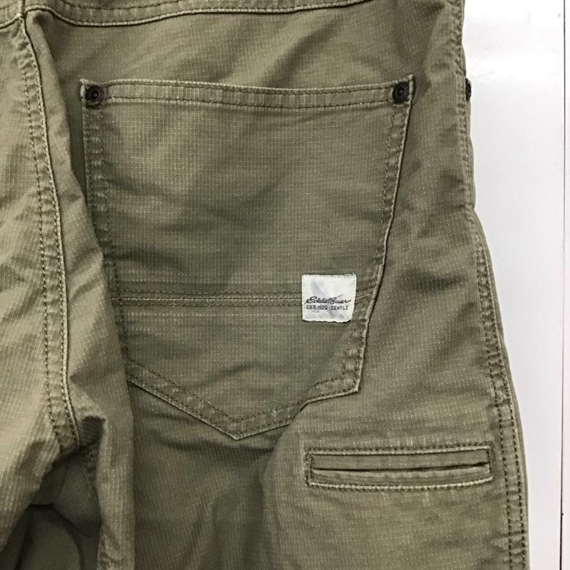エディーバウアー Eddie Bauer パンツ ショートパンツ ハーフパンツ ショートパンツ カジュアルパンツ 七分丈 32インチ 無地 カーキ / カーキ /  メンズ USED 古着 中古 10143194