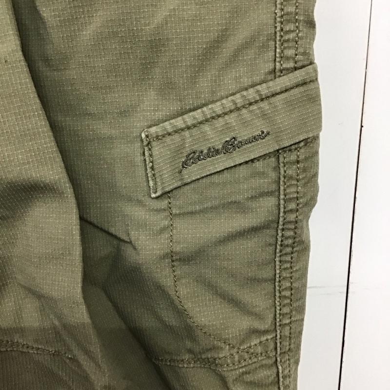 エディーバウアー Eddie Bauer パンツ ショートパンツ ハーフパンツ ショートパンツ カジュアルパンツ 七分丈 32インチ 無地 カーキ / カーキ /  メンズ USED 古着 中古 10143194