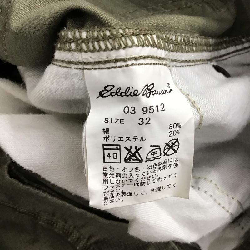 エディーバウアー Eddie Bauer パンツ ショートパンツ ハーフパンツ ショートパンツ カジュアルパンツ 七分丈 32インチ 無地 カーキ / カーキ /  メンズ USED 古着 中古 10143194