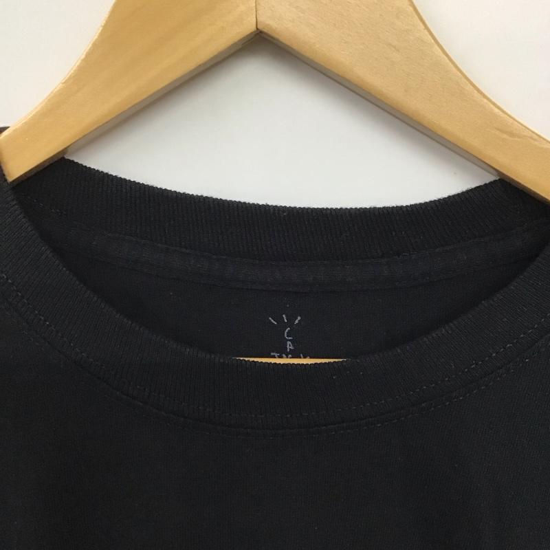 カクタスジャック Cactus Jack カットソー 長袖 長袖カットソー プリントカットソー クルーネック XL ロゴ、文字 黒 / ブラック /  メンズ USED 古着 中古 10143199