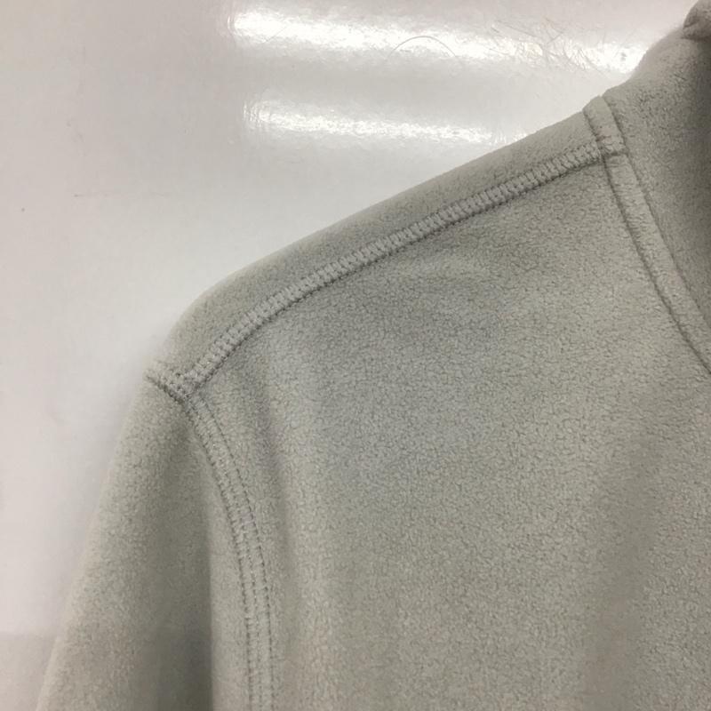 エディーバウアー Eddie Bauer ジャケット、上着 ジャケット、ブレザー 長袖フリースジャケット 長袖カットソー スタンドカラー M ロゴ、文字 灰 / グレー /  メンズ USED 古着 中古 10143203