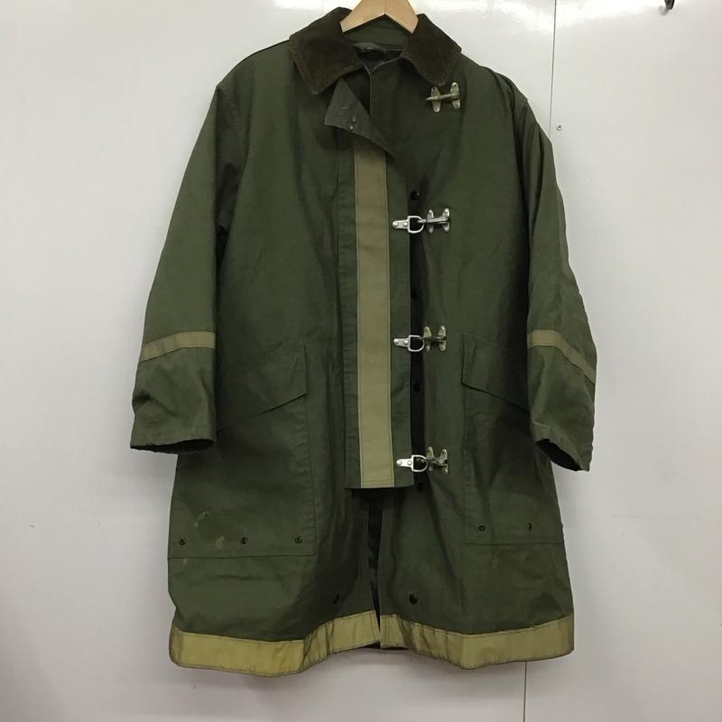ミリタリー ミリタリー コート コート一般 60s firemans coats アメリカ軍 ミリタリージャケット ヴィンテージ 38 無地 カーキ / カーキ /  メンズ USED 古着 中古 10143212