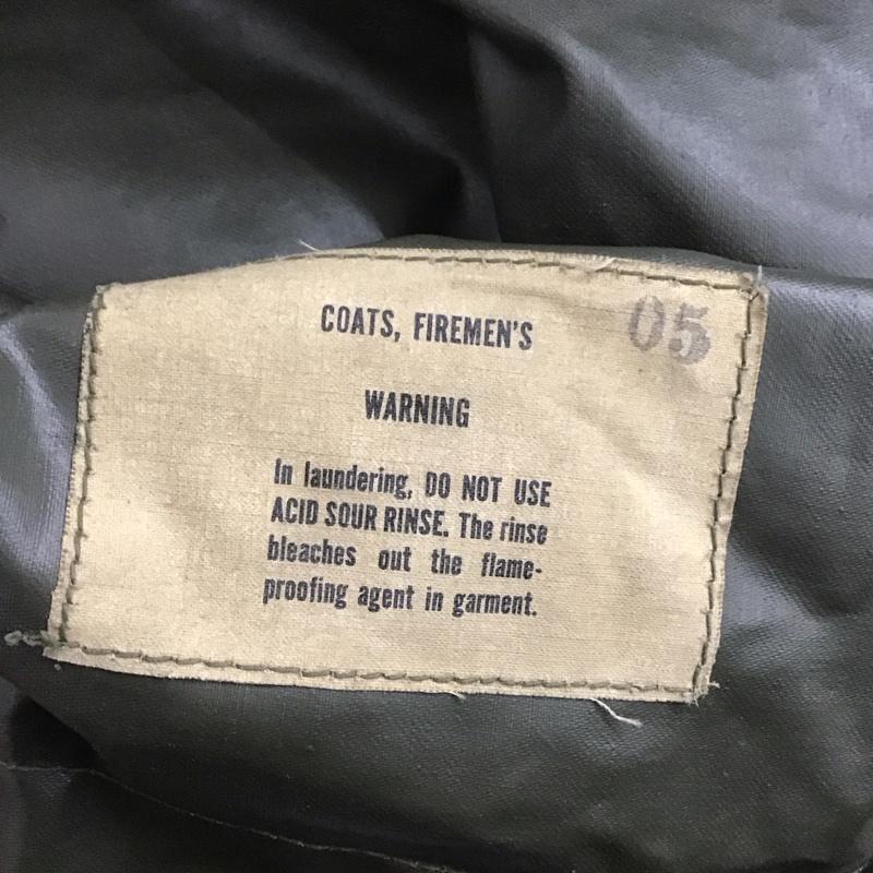 ミリタリー ミリタリー コート コート一般 60s firemans coats アメリカ軍 ミリタリージャケット ヴィンテージ 38 無地 カーキ / カーキ /  メンズ USED 古着 中古 10143212