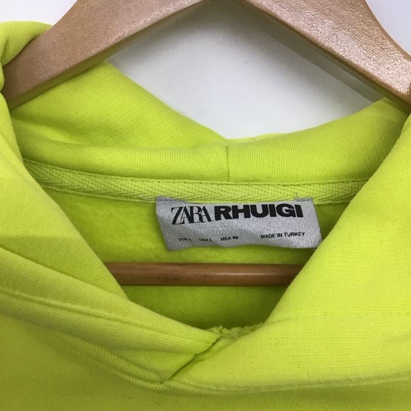 ザラ ZARA パーカー 長袖 長袖パーカー プルオーバーパーカー スウェット L ロゴ、文字 マルチカラー / マルチカラー /  メンズ USED 古着 中古 10143217