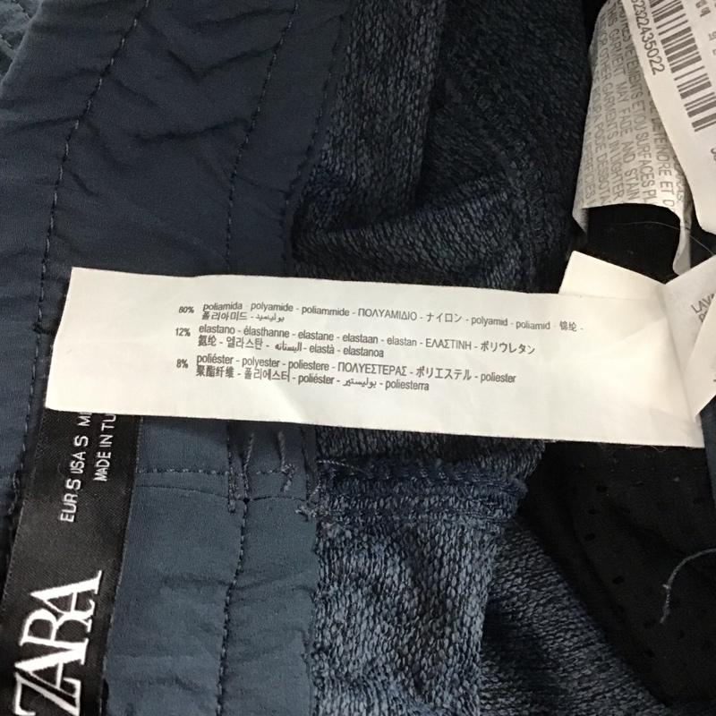 ザラ ZARA パンツ ワークパンツ、ペインターパンツ ワイドパンツ カジュアルパンツ ワークパンツ ナイロンパンツ S 無地 紺 / ネイビー /  メンズ USED 古着 中古 10143235