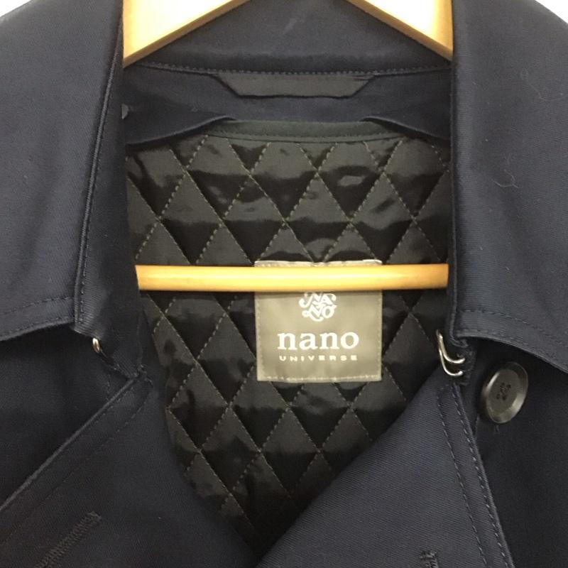 ナノユニバース nano・universe ジャケット、上着 ジャケット、ブレザー ロングコートジャケット アウター ダブル M 無地 紺 / ネイビー /  メンズ USED 古着 中古 10143237