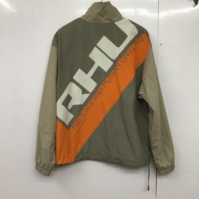 ザラ ZARA ジャケット、上着 ジャンパー、ブルゾン ナイロンジャケット ジップアップネック アウター プルオーバー L ロゴ、文字 ベージュ / ベージュ /  メンズ USED 古着 中古 10143238