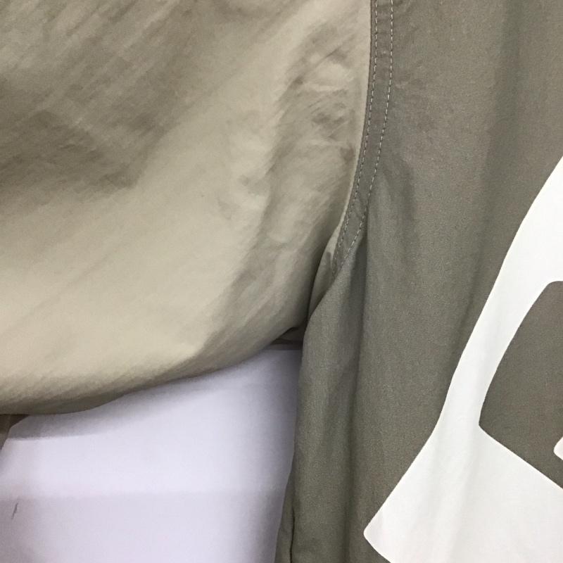 ザラ ZARA ジャケット、上着 ジャンパー、ブルゾン ナイロンジャケット ジップアップネック アウター プルオーバー L ロゴ、文字 ベージュ / ベージュ /  メンズ USED 古着 中古 10143238