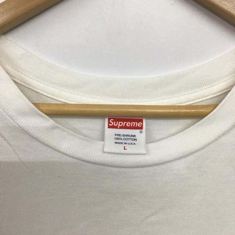 シュプリーム Supreme Tシャツ 半袖 2018AW LifeSucksDieTee プリントTシャツ 半袖カットソー L プリント 白 / ホワイト /  メンズ USED 古着 中古 10143241