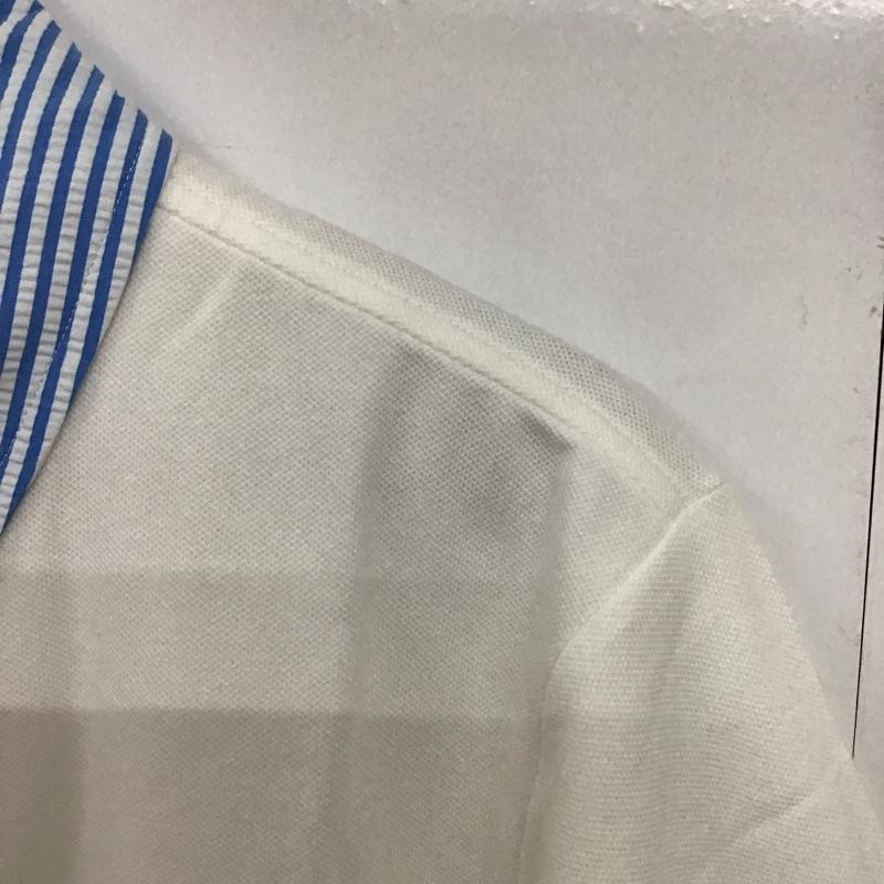 ランズエンド LANDS END ポロシャツ 半袖 半袖ポロシャツ カラーシャツ 半袖カットソー XL 無地 白 / ホワイト /  メンズ USED 古着 中古 10143252