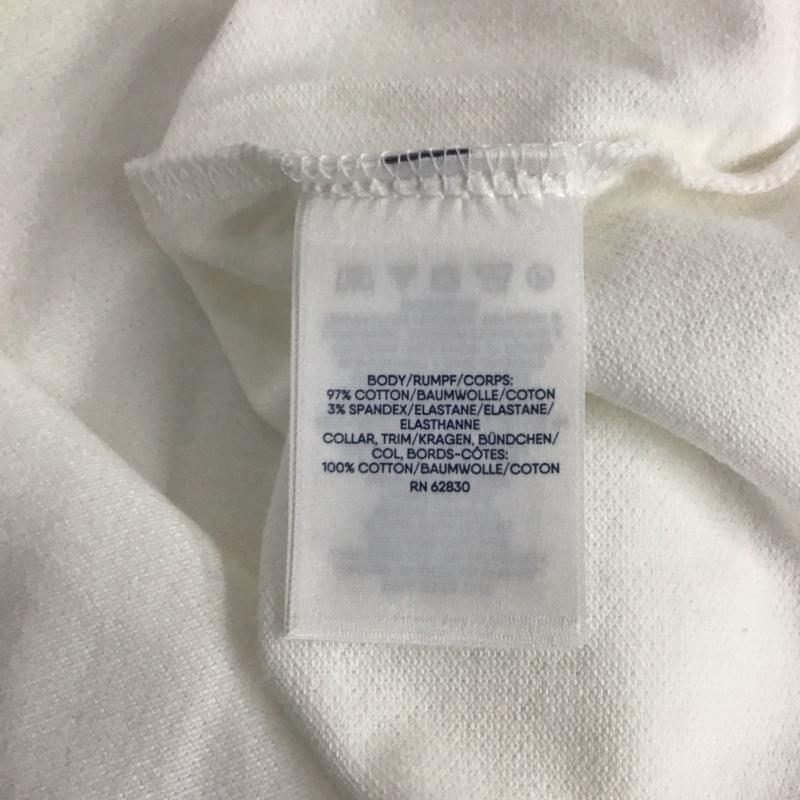 ランズエンド LANDS END ポロシャツ 半袖 半袖ポロシャツ カラーシャツ 半袖カットソー XL 無地 白 / ホワイト /  メンズ USED 古着 中古 10143252