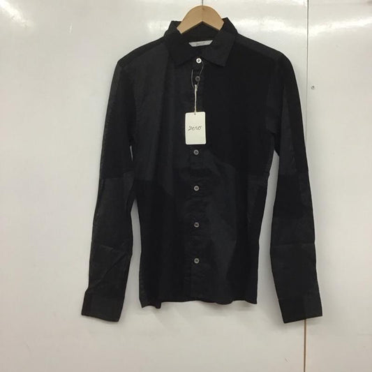 ゼロ ZERO シャツ、ブラウス 長袖 長袖シャツ 無地シャツ カラーシャツ S 無地 黒 / ブラック /  メンズ USED 古着 中古 10143260