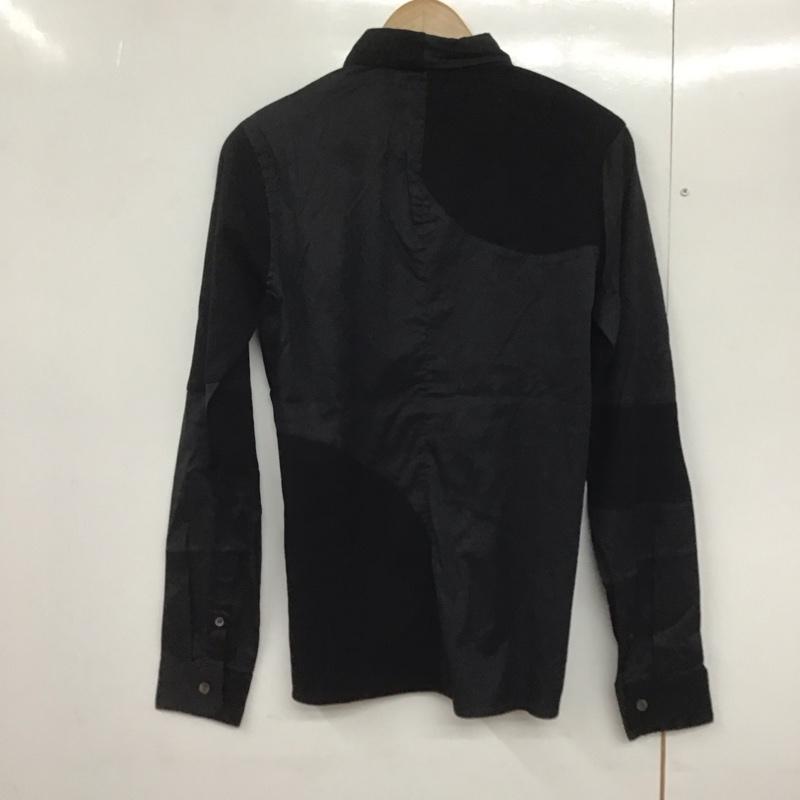 ゼロ ZERO シャツ、ブラウス 長袖 長袖シャツ 無地シャツ カラーシャツ S 無地 黒 / ブラック /  メンズ USED 古着 中古 10143260