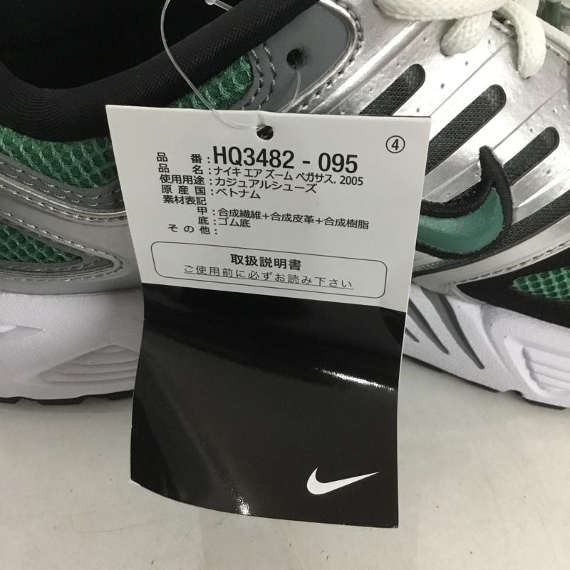 ナイキ NIKE スニーカー スニーカー HQ3482-095 エア ペガサス 2005 Air Pegasus 27.5cm 27.5cm ロゴ、文字 緑 / グリーン / X 銀 / シルバー / X 黒 / ブラック / X 白 / ホワイト /  メンズ USED 古着 中古 10143272