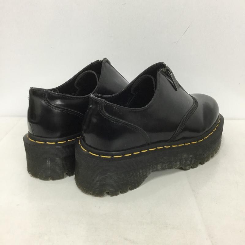 ドクターマーチン Dr.Martens 革靴 革靴 クアッド レトロ オウリアン 2 クアッド ジップ シューズ UK5 US：7 無地 黒 / ブラック /  レディース USED 古着 中古 10143276