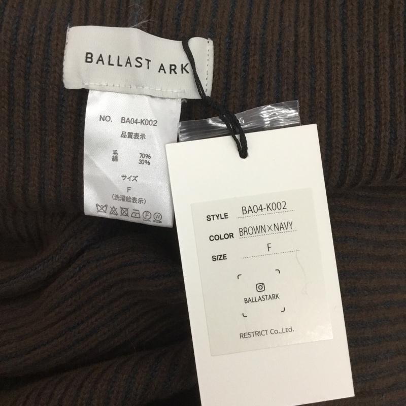 バラストアーク BALLAST ARK マフラー マフラー BA04-K002 マルチウェイ ボレロ ポンチョ ベスト タグ付き 無地 茶 / ブラウン / X 紺 / ネイビー /  メンズ USED 古着 中古 10143280