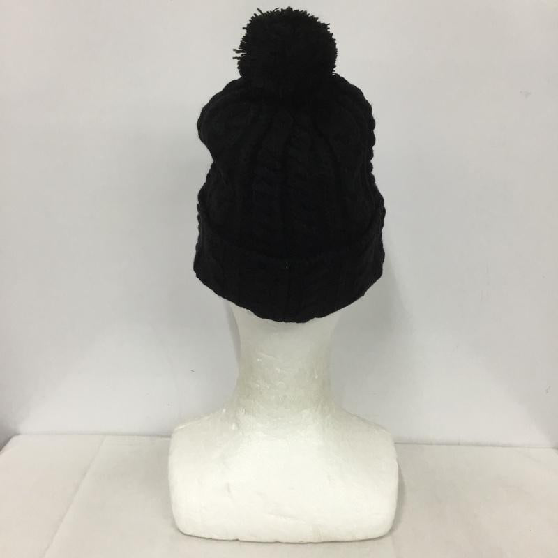 ステューシー STUSSY 帽子 ニット帽 ロゴ、文字 黒 / ブラック /  メンズ USED 古着 中古 10143304
