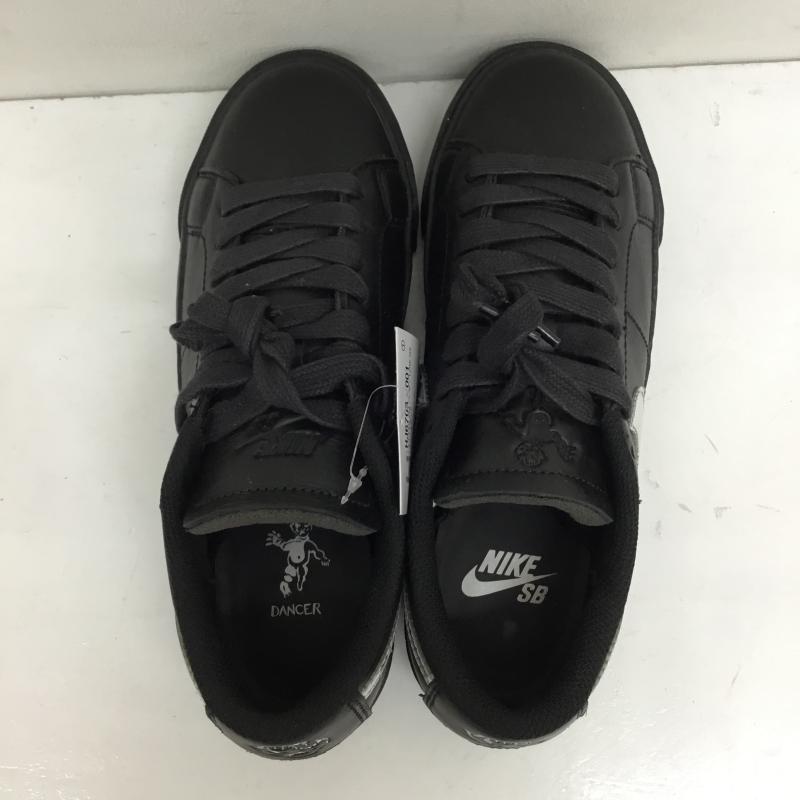 ナイキ NIKE スニーカー スニーカー HJ6703-001 Dancer Skateboards × Nike SB Zoom Blazer Low QS Black and Metallic Silver 23.0cm ロゴ、文字 黒 / ブラック / X 銀 / シルバー /  レディース USED 古着 中古 10143322