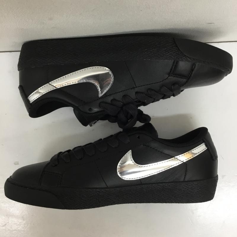 ナイキ NIKE スニーカー スニーカー HJ6703-001 Dancer Skateboards × Nike SB Zoom Blazer Low QS Black and Metallic Silver 23.0cm ロゴ、文字 黒 / ブラック / X 銀 / シルバー /  レディース USED 古着 中古 10143322
