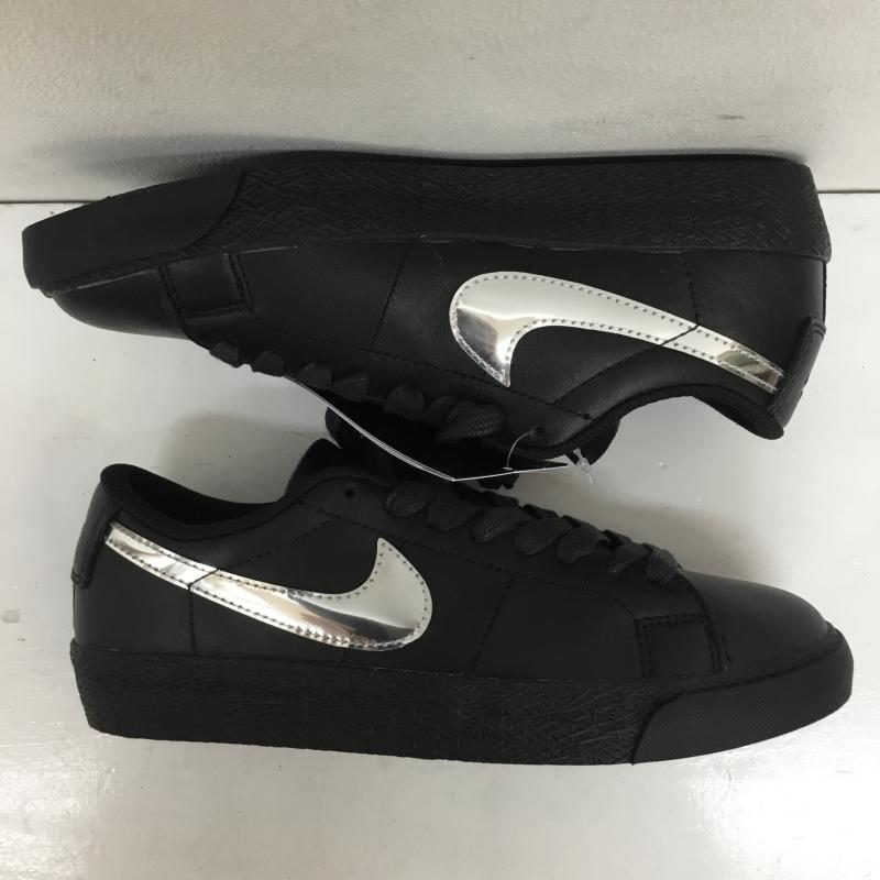ナイキ NIKE スニーカー スニーカー HJ6703-001 Dancer Skateboards × Nike SB Zoom Blazer Low QS Black and Metallic Silver 23.0cm ロゴ、文字 黒 / ブラック / X 銀 / シルバー /  レディース USED 古着 中古 10143322