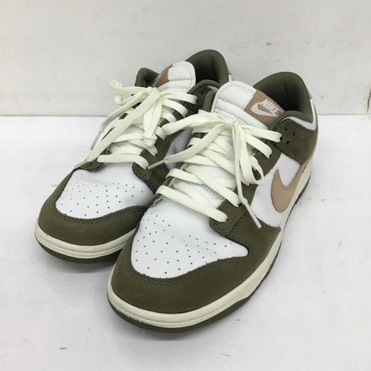 ナイキ NIKE スニーカー スニーカー FQ8250-200 DUNK LOW RETRO PRM MEDIUM OLIVE/HEMP-SUMMIT WHITE-SAIL 27.5cm ロゴ、文字 白 / ホワイト / X ベージュ / ベージュ / X カーキ / カーキ /  メンズ USED 古着 中古 10143324