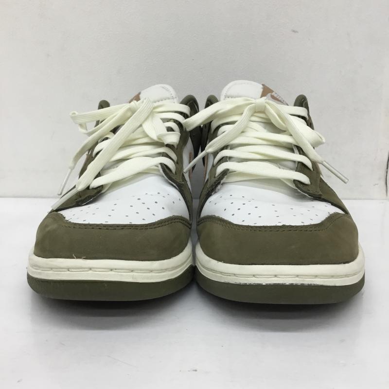 ナイキ NIKE スニーカー スニーカー FQ8250-200 DUNK LOW RETRO PRM MEDIUM OLIVE/HEMP-SUMMIT WHITE-SAIL 27.5cm ロゴ、文字 白 / ホワイト / X ベージュ / ベージュ / X カーキ / カーキ /  メンズ USED 古着 中古 10143324