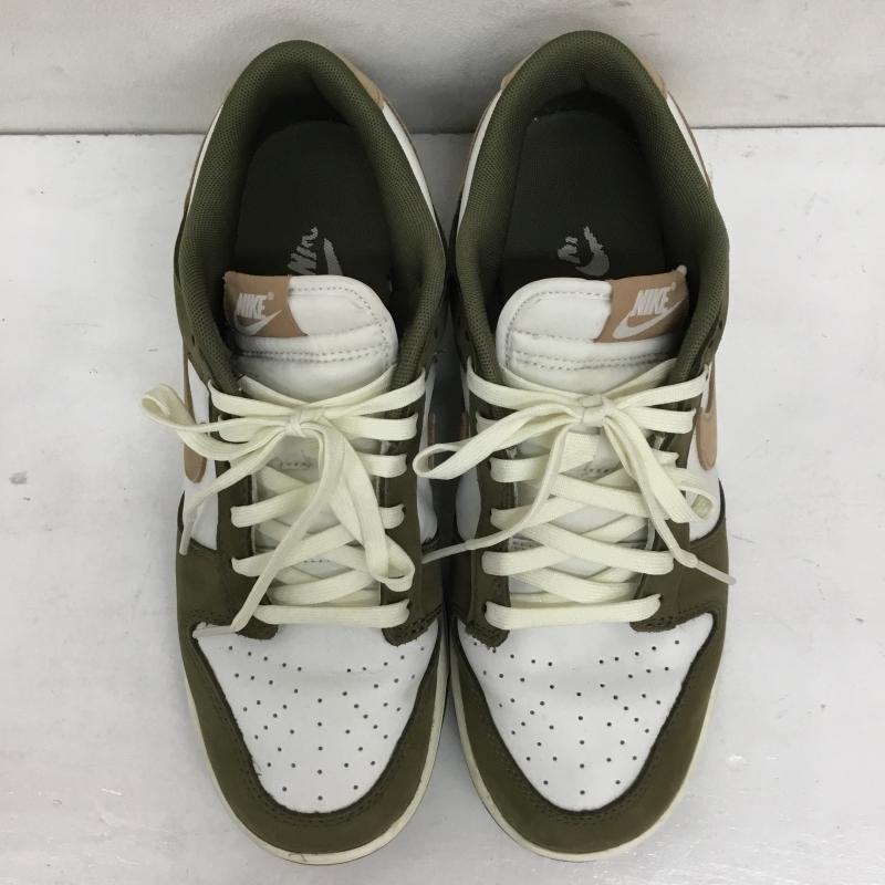 ナイキ NIKE スニーカー スニーカー FQ8250-200 DUNK LOW RETRO PRM MEDIUM OLIVE/HEMP-SUMMIT WHITE-SAIL 27.5cm ロゴ、文字 白 / ホワイト / X ベージュ / ベージュ / X カーキ / カーキ /  メンズ USED 古着 中古 10143324