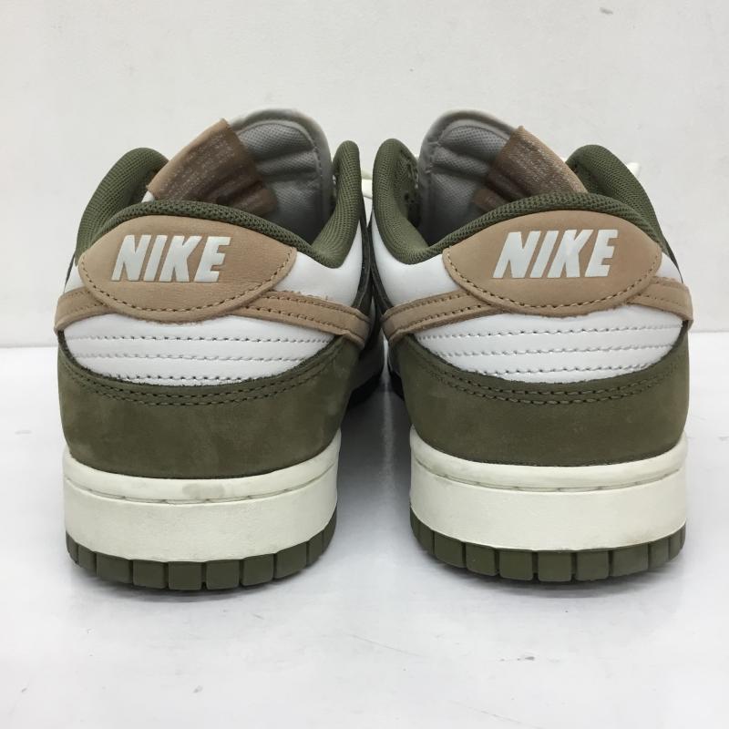 ナイキ NIKE スニーカー スニーカー FQ8250-200 DUNK LOW RETRO PRM MEDIUM OLIVE/HEMP-SUMMIT WHITE-SAIL 27.5cm ロゴ、文字 白 / ホワイト / X ベージュ / ベージュ / X カーキ / カーキ /  メンズ USED 古着 中古 10143324