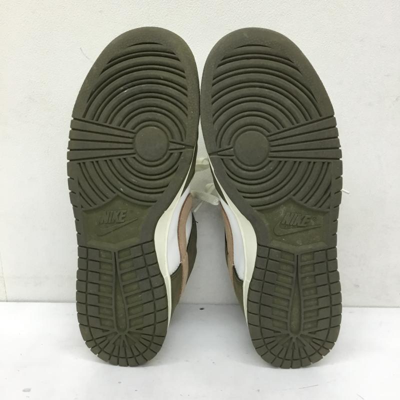 ナイキ NIKE スニーカー スニーカー FQ8250-200 DUNK LOW RETRO PRM MEDIUM OLIVE/HEMP-SUMMIT WHITE-SAIL 27.5cm ロゴ、文字 白 / ホワイト / X ベージュ / ベージュ / X カーキ / カーキ /  メンズ USED 古着 中古 10143324